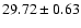 $29.72\pm0.63$