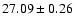 $27.09\pm0.26$