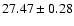 $27.47\pm0.28$