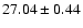 $27.04\pm0.44$