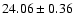 $24.06\pm0.36$