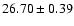 $26.70\pm0.39$