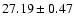 $27.19\pm0.47$