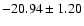 $-20.94\pm 1.20$
