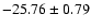 $-25.76\pm 0.79$