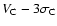 $V_{\rm C}-3\sigma_{\rm C}$