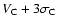$V_{\rm C} + 3\sigma_{\rm C}$
