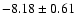 $-8.18\pm 0.61$
