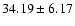 $34.19\pm6.17$