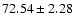 $72.54\pm2.28$