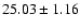 $25.03\pm1.16$