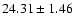$24.31\pm1.46$