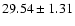 $29.54\pm1.31$