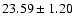 $23.59 \pm 1.20$