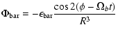 $\displaystyle \Phi_{\rm bar} = -\epsilon_{\rm bar}\displaystyle{\frac{\cos2(\phi-{\Omega_b}t)}{R^3}}$