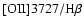 $\rm [OII]3727/H\beta$