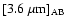 $\rm [3.6~\mu m]_{\rm AB}$