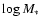 $\log M_*$