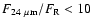$F_{24~\rm\mu m}/F_{\rm R} < 10$