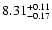 $8.31\rm ^{+0.11}_{-0.17}$