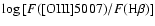 $\log{[F([{\rm OIII}]5007)/F(\rm H\beta)]}$