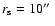 $r_{\rm s}=10\hbox{$^{\prime\prime}$ }$