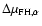 $\Delta \mu _{{\rm FH},\alpha}$