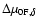$\Delta \mu _{{\rm0F},\delta}$