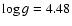 $\log g = 4.48$