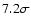 $7.2 \sigma$