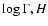 $\log \Gamma, H$