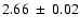 $2.66~\pm~0.02$