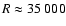 $R \approx 35~000$