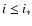 $i\le i_*$