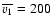 $\overline{v_1}=200$