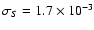 $\sigma _S=1.7\times 10^{-3}$