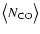 $\left< N_{\element{CO}} \right>$