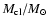 $M\ensuremath{_{\rm cl}} / \ensuremath{{M}_{\rm\odot}} $