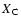 $X_{\element{C}}$