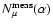 $N_{\mu}^{\rm meas}(\alpha)$