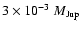 $3
\times 10^{-3}~M_{\rm Jup}$