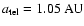 $a_{\rm tel} =
1.05~\textnormal{AU}$