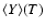 $\langle Y\rangle(T)$