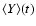 $\langle Y\rangle(t)$