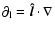 $\partial_{\rm l}=\vec{
\hat{l}}\cdot\nabla$