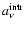 $a_{\rm\nu}^{\rm intr}$