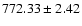 $772.33\pm2.42$