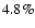 $4.8\%$