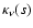 $\kappa_\nu(s)$