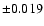 $\pm 0.019$